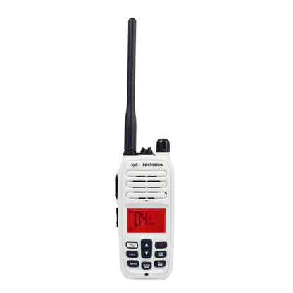 Statie radio maritima portabila PNI DS890W, 88 canale, 10 canale meteo, Squelch reglabil, Roger Beep, Dual Watch, Scan, Call, NRC, acumulator 1800mAh, IP67