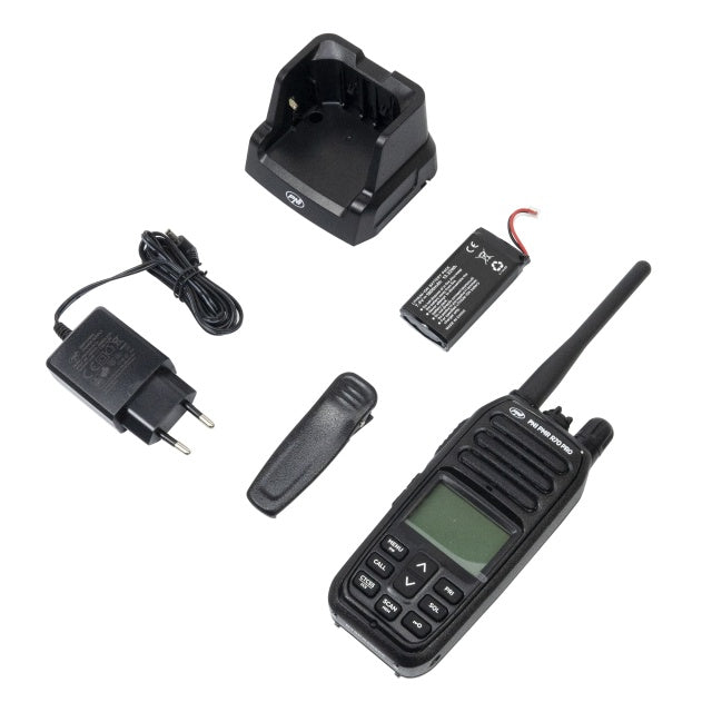 Statie radio portabila PNI PMR R70 PRO 446MHz, 16CH 0.5W, 99 canale programabile PC, tonuri 50 CTCSS si 166 DCS, IP67