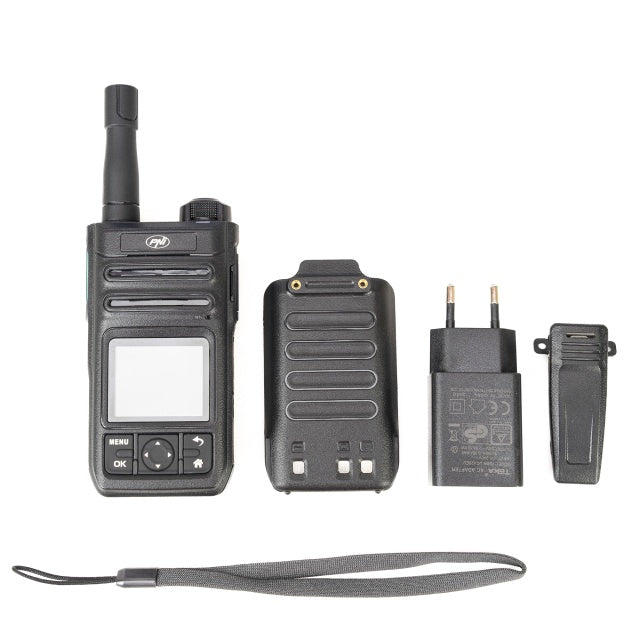 Statie radio portabila PNI PoC 1800, GSM 4G LTE, Wi-Fi 2.4GHz, Android OS, ecran color 1.77 inch, acumulator Li-Ion 4400 mAh, IP54