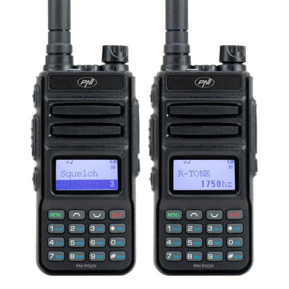 Statie radio portabila VHF/UHF PNI P15UV dual band, 144-146MHz/430-440Mhz, 999CH, cu acumulator 1500 mAh
