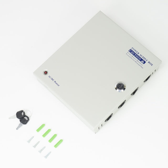 Sursa alimentare CCTV PNI STC15.2A in cutie metalica, 12V 15A 180W, 9 iesiri