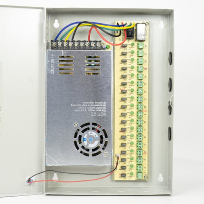 Sursa alimentare CCTV PNI STC30.2A in cutie metalica 12V 30A 360W, 18 iesiri