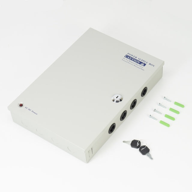 Sursa alimentare CCTV PNI STC30.2A in cutie metalica 12V 30A 360W, 18 iesiri