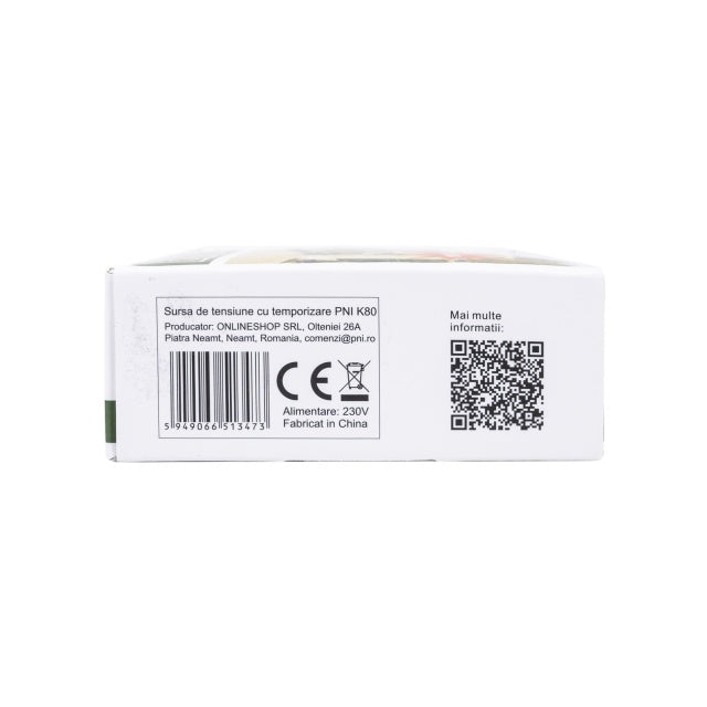 Sursa de tensiune cu temporizare PNI K80 12V si 3A pt. yale si control acces
