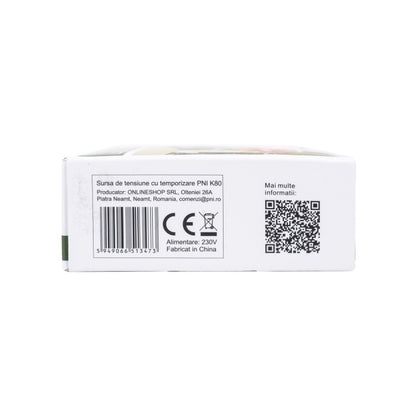 Sursa de tensiune cu temporizare PNI K80 12V si 3A pt. yale si control acces