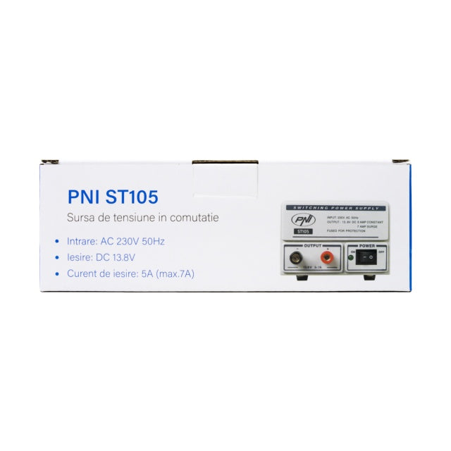 Sursa de tensiune in comutatie PNI ST105 intrare 230V AC, iesire 12V DC, 5A