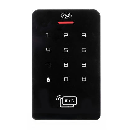 Tastatura control acces PNI DK150 stand alone, deblocare cu PIN, card RFID, IP65, negru