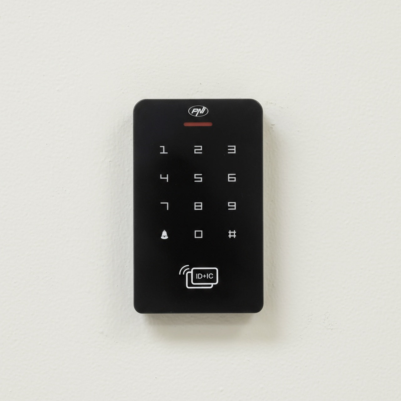 Tastatura control acces PNI DK150 stand alone, deblocare cu PIN, card RFID, IP65, negru