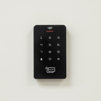 Tastatura control acces PNI DK150 stand alone, deblocare cu PIN, card RFID, IP65, negru