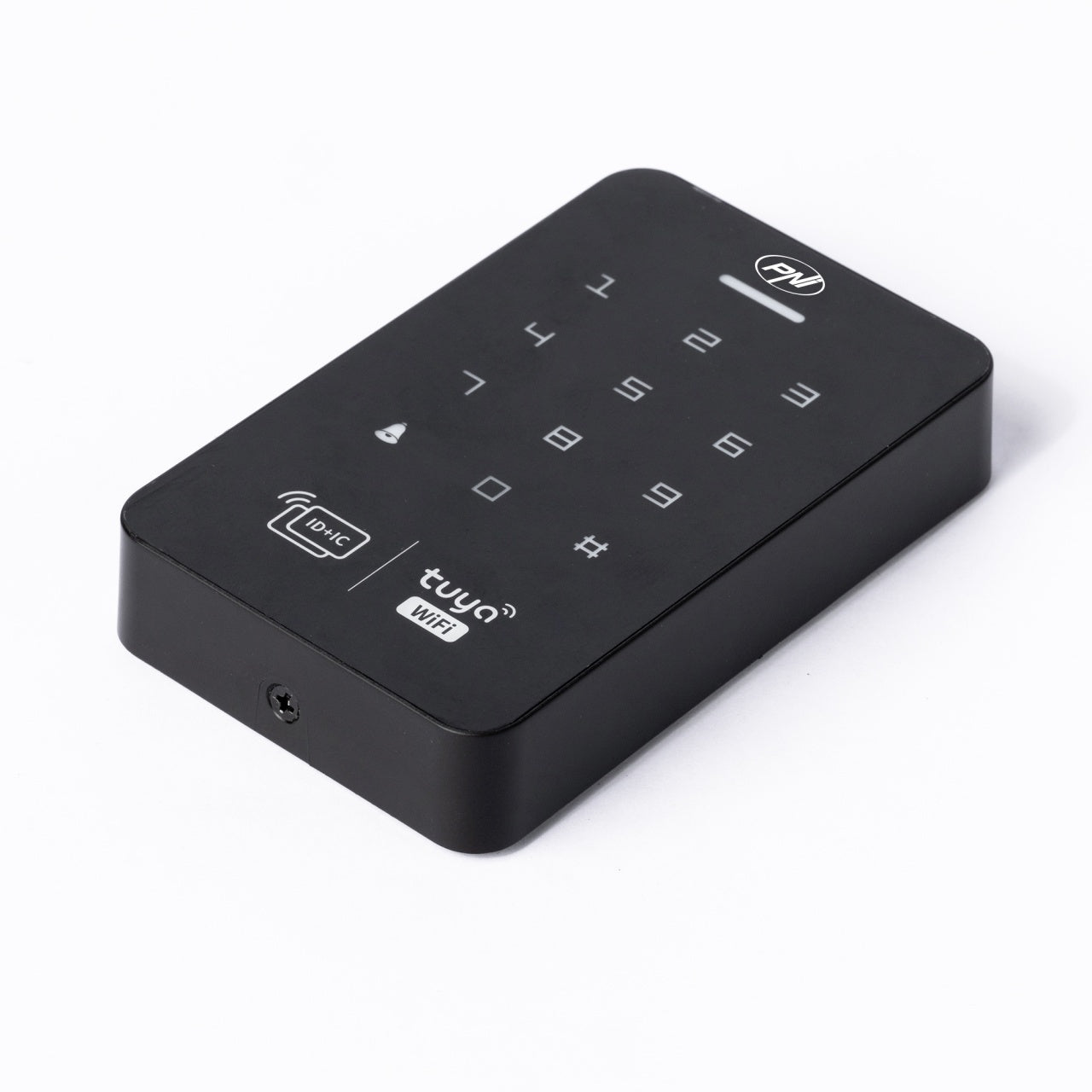 Tastatura control acces PNI DK150T cu Wi-Fi, deblocare cu PIN, card RFID si din aplicatia Tuya Smart, IP65, negru