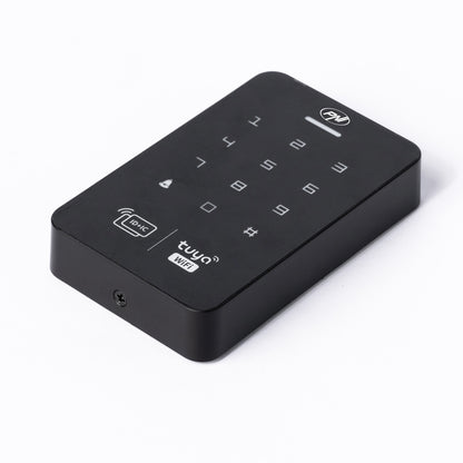 Tastatura control acces PNI DK150T cu Wi-Fi, deblocare cu PIN, card RFID si din aplicatia Tuya Smart, IP65, negru