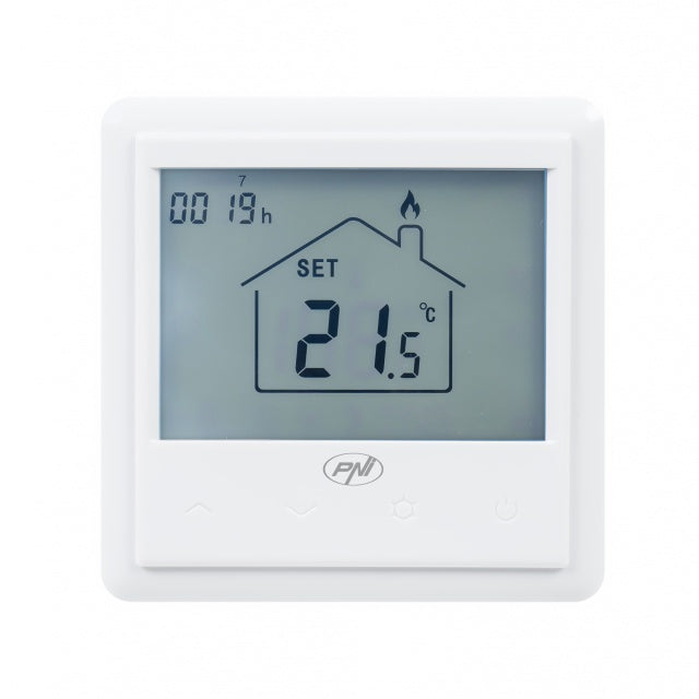 Termostat inteligent incastrabil PNI CT25PE WiFi, control prin internet incalzire electrica in pardoseala, aplicatie mobil Tuya Smart, integrare in scenarii si automatizari smart cu alte produse compa