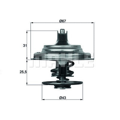 Termostat,lichid racire DAF 85 CF; MAN CLA, E2000, EL, EM, F2000, F9, F90, F90