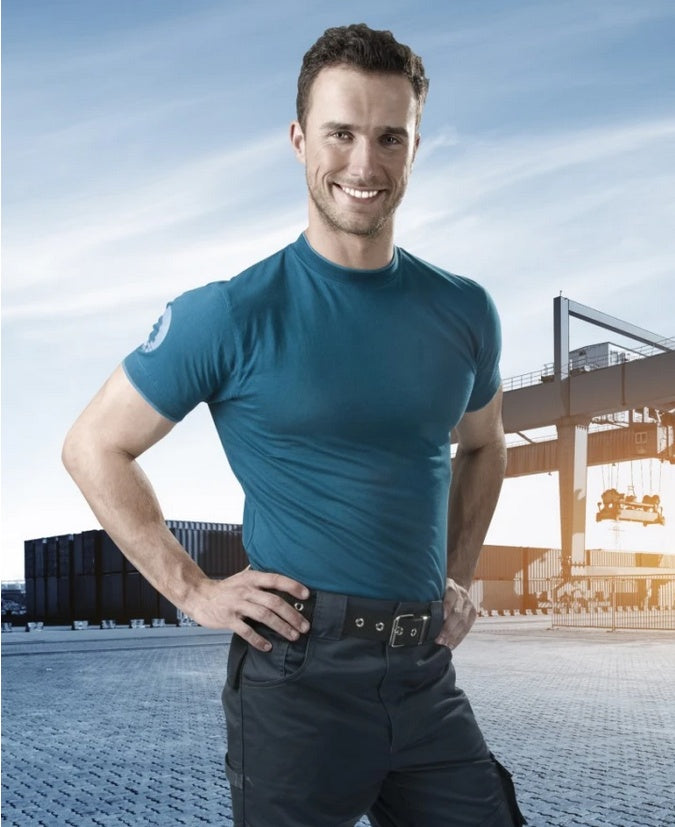 Tricou clasic albastru 4Tech