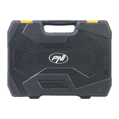 Trusa multifunctionala cu chei tubulare si fixe PNI TCF82, 82 de piese, cutie din plastic
