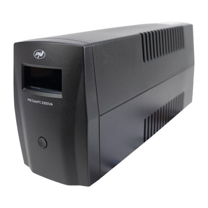UPS PNI SafePC E650VA, putere 390W, 1.8A, iesire 2 x 230V, ecran LCD acumulator 7.2A inclus