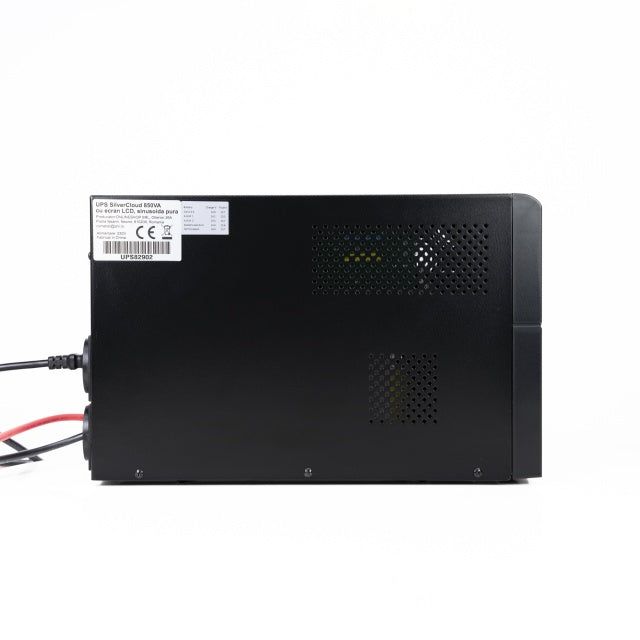 UPS SilverCloud 850VA cu ecran LCD sinusoida pura pentru centrale termice