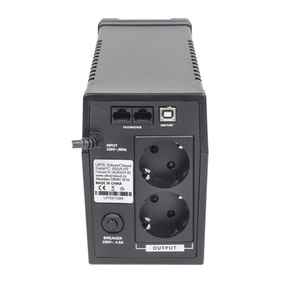 UPS SilverCloud SafePC 650AVR putere 360W ecran LCD software monitorizare PC