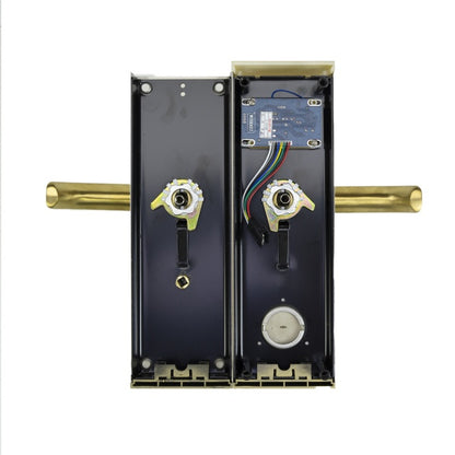 Yala control acces hotelier PNI CH2000L Gold cu cititor de card deschidere pe partea stanga