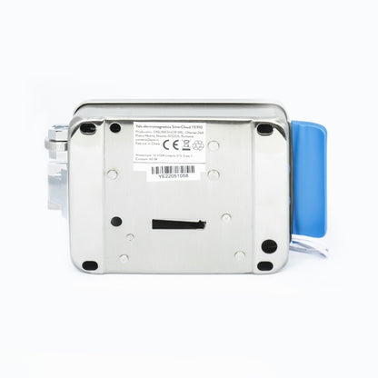 Yala electromagnetica SilverCloud YE910, 12V, din inox, cu butuc dublu si buton, Fail Secure NO, compatibila cu sisteme de control acces